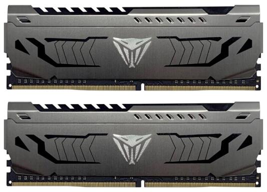Оперативная память для компьютера 16Gb (2x8Gb) PC4-25600 3200MHz DDR4 DIMM CL16 Patriot Viper Steel PVS416G320C6K