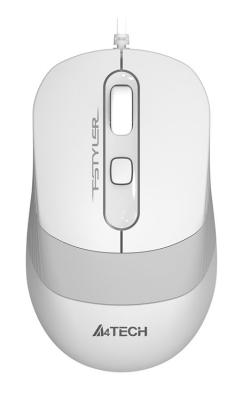 Мышь проводная A4TECH Fstyler FM10 белый серый USB