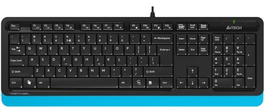 Клавиатура A-4Tech Fstyler FK10 BLUE черный/синий USB [1147528]