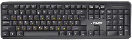 Клавиатура проводная Exegate LY-331L2 USB черный