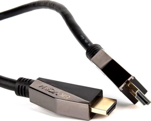 Кабель HDMI 1.5м VCOM Telecom CG860-1.5M круглый черный
