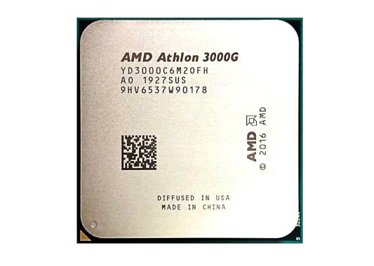 Процессор AMD Athlon 3000G AM4 (YD3000C6M2OFH) (3.5GHz/100MHz/Radeon Vega 3) Tray