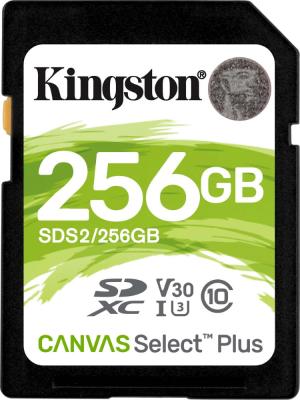 Карта памяти SDXC 256GB Kingston Class10 Canvas Select 100R CL10 UHS-I SDS2/256GB