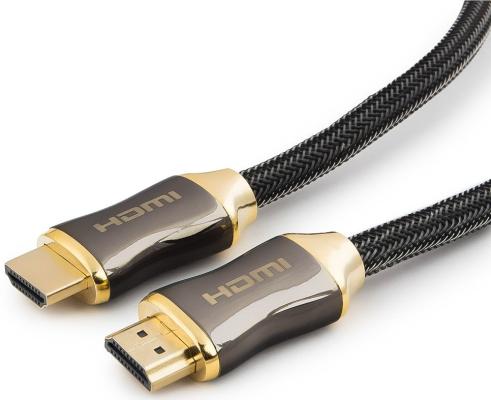 Кабель HDMI 4.5м Cablexpert Platinum круглый черный CC-P-HDMI03-4.5M