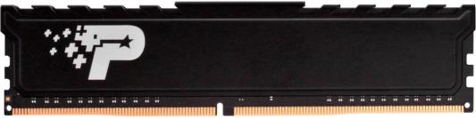 Оперативная память для компьютера 16Gb (1x16Gb) PC4-21300 2666MHz DDR4 DIMM CL19 Patriot Signature Line Premium PSP416G26662H1