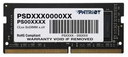 Оперативная память для ноутбука 32Gb (1x32Gb) PC4-25600 3200MHz DDR4 SO-DIMM CL22 Patriot PSD432G32002S