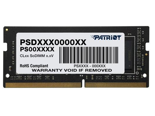 Оперативная память для ноутбука 16Gb (1x16Gb) PC4-25600 3200MHz DDR4 SO-DIMM CL22 Patriot PSD416G32002S