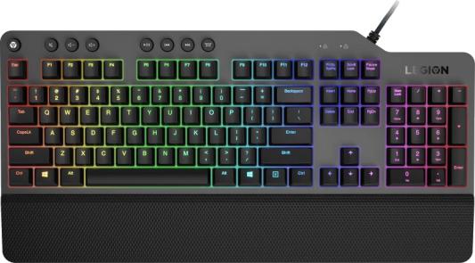 Клавиатура проводная Lenovo Legion K500 USB черный