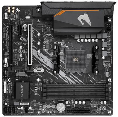 Материнская плата GigaByte B550M AORUS ELITE Socket AM4 AMD B550 4xDDR4 2xPCI-E16x 1xPCI-E1x 4xSATA3 8ch Audio GLan mATX