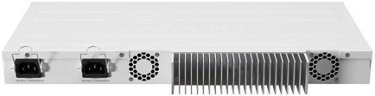 CCR2004-1G-12S+2XS with Annapurna Alpine AL32400 Cortex A57 CPU (4-cores, 1.7GHz per core), 4GB RAM, 1x Gigabit RJ45 port, 12x 10G SFP+ cages, 2 x 25G SFP28 cages, RouterOS L6, 1U rackmount case, Dual PSU, RTL {5}