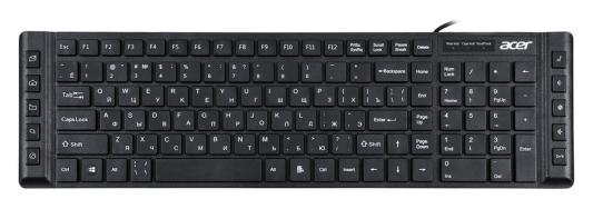 Клавиатура проводная Acer OKW010 USB черный