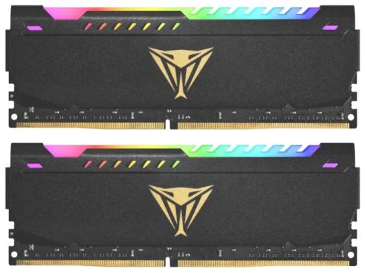 Оперативная память для компьютера 16Gb (2x8Gb) PC4-28800 3600MHz DDR4 DIMM CL20 Patriot Viper Steel RGB PVSR416G360C0K