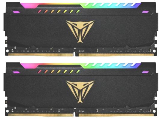 Оперативная память для компьютера 32Gb (2x16Gb) PC4-28800 3600MHz DDR4 DIMM CL20 Patriot Viper Steel RGB PVSR432G360C0K