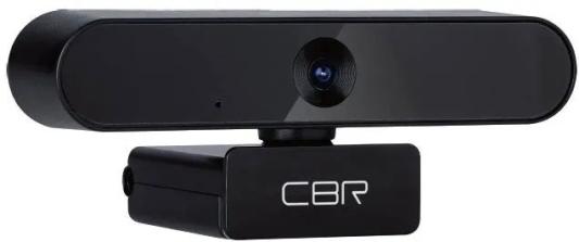 CBR CW 870FHD Black, Веб-камера с матрицей 2 МП, разрешение видео 1920х1080, USB 2.0, встроенный микрофон с шумоподавлением, автофокус, крепление на мониторе, длина кабеля 1,8 м, цвет чёрный