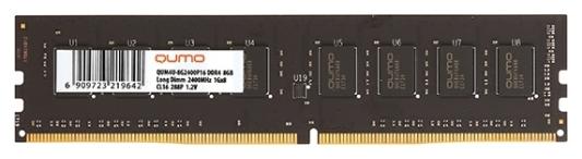 Оперативная память для компьютера 16Gb (1x16Gb) PC4-25600 3200MHz DDR4 DIMM CL22 QUMO QUM4U-16G3200P22