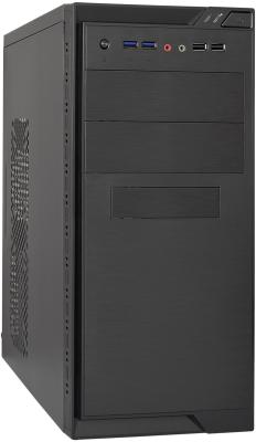 Корпус mATX 500Вт Exegate EX283238RUS MA-372UX Black, mATX <UN500, 120mm> 2*USB+2*USB3.0, Audio