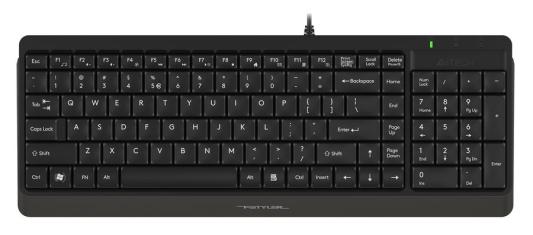 Клавиатура проводная A4TECH FK15 USB черный