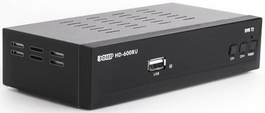 Ресивер DVB-T2 Сигнал Эфир HD-600RU черный