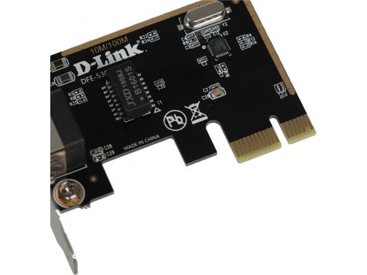 Сетевой адаптер Fast Ethernet D-Link DFE-530TX DFE-530TX/E1A PCI Express