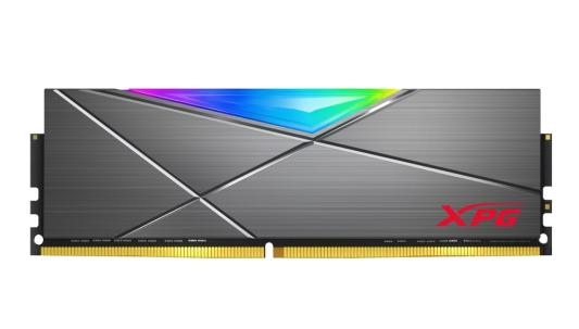 16GB ADATA DDR4 3200 DIMM XPG SPECTRIX D50 RGB Grey Gaming Memory AX4U320016G16A-ST50 Non-ECC, CL16, 1.35V, Heat Shield, RTL, (931276)