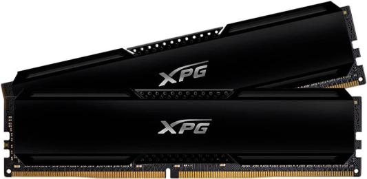 Оперативная память для компьютера 32Gb (2x16Gb) PC4-25600 3200MHz DDR4 DIMM CL16 ADATA XPG GAMMIX D20 AX4U320016G16A-DCBK20