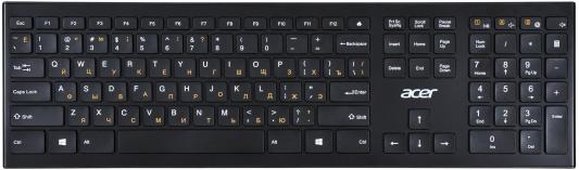 Клавиатура беспроводная Acer OKR010 USB черный