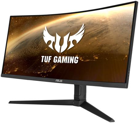 Монитор 34" ASUS TUF Gaming VG34VQL1B, VA, UltraWide (3440x1440), 1 мс, 550 кд/м?, HDMI, DisplayPort, аудио, USB, черный