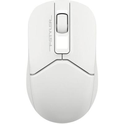 Мышь A4Tech Fstyler FG12S белый оптическая (1200dpi) silent беспроводная USB (3but)