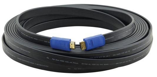 Кабель HDMI 3м Kramer C-HM/HM/FLAT/ETH-10 плоский черный 97-01014010