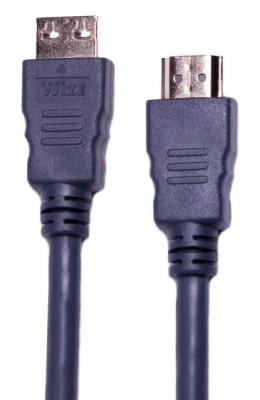 Кабель HDMI 10м Wize CP-HM-HM-10M круглый темно-серый