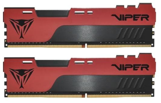 Оперативная память для компьютера 32Gb (2x16Gb) PC4-32000 4000MHz DDR4 DIMM CL20 Patriot Viper Elite II PVE2432G400C0K