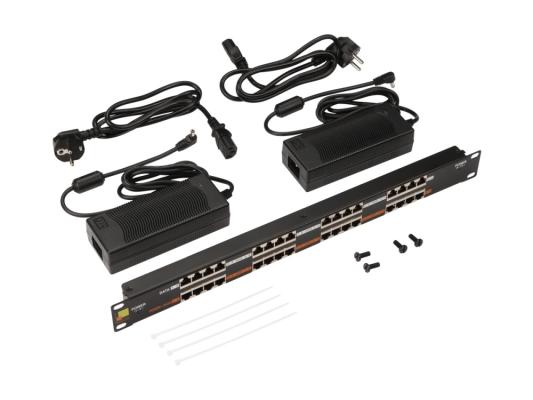 Патч-панель Lanmaster POE LAN-PP16-POE/A2 19" 1U 16xRJ45 кат.5e