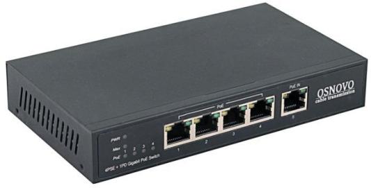Коммутатор Osnovo SW-8050/D 5G 4PoE+ 90W неуправляемый