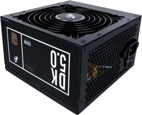 Блок питания ATX 500 Вт 1STPLAYER DK PREMIUM 500W / ATX 2.4, APFC, 80 PLUS BRONZE, 120mm fan / PS-500AX