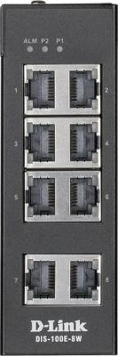 DIS-100G-10S/A2A Промышленный неуправляемый коммутатор с 8 портами 10/100/1000Base-T и 2 портами 1000Base-X SFP, (461491)