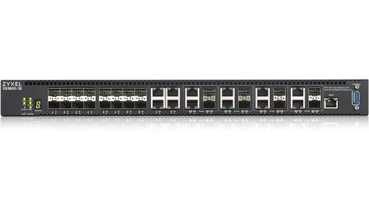 ZYXEL XS3800-28 L2+ switch , 4xRJ-45: 1 / 2.5 / 5 / 10G, 8xCombo (SFP: 1 / 10G, RJ-45: 1 / 2.5 / 5 / 10G), 16xSFP +