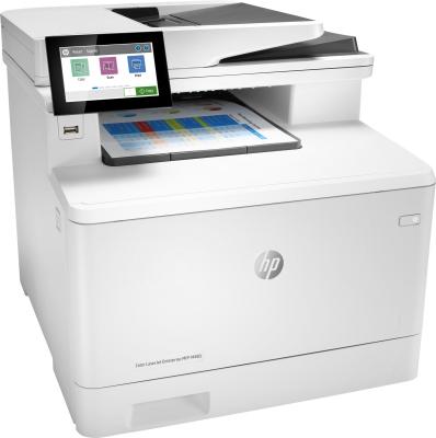 МФУ лазерное цветное HP Color LaserJet Pro M480f (A4, принтер/сканер/копир, 28ppm, 1200x1200dpi, 512Мб, Duplex, ADF, Ethernet, USB) 3QA55A