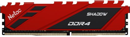 Оперативная память для компьютера 16Gb (1x16Gb) PC4-25600 3200MHz DDR4 DIMM CL16 Netac Shadow NTSDD4P32SP-16R