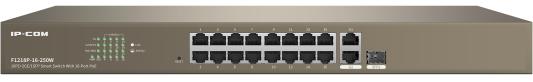 Коммутатор 16FE+ 2GE POE SFP F1218P-16-250W IP-COM