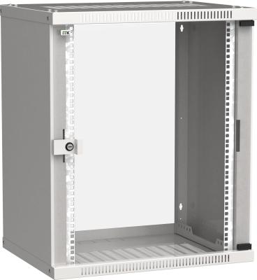 Шкаф монтажный ITK LINEA WE (LWE3-15U64-GF) 15U 600x450мм пер.дв.стекл 50кг серый 400мм 200град. 715мм IP20