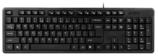Клавиатура проводная A4TECH KK-3 USB черный