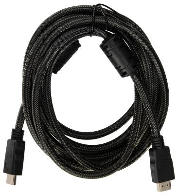 Кабель HDMI 3м Бюрократ HDMI-V1.4-3MC круглый черный