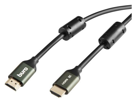 Кабель HDMI 3м Бюрократ BHP-HDMI-2.1-3G круглый черный