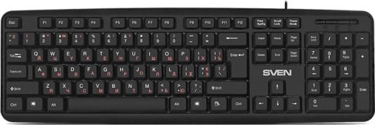 Клавиатура проводная Sven KB-S230 USB черный
