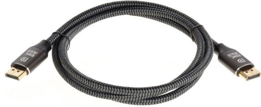 Кабель DisplayPort 1.5м VCOM Telecom TCG750-1.5M круглый серый