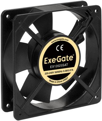 Вентилятор для корпуса Exegate EX289016RUS 220В EX12025SAT (120x120x25 мм, Sleeve bearing (подшипник скольжения), клеммы, 2100RPM, 32dBA)