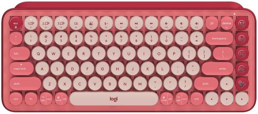 Клавиатура беспроводная Logitech POP Bluetooth розовый
