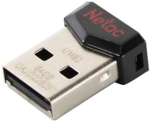 Флешка 16Gb Netac UM81 USB 2.0 черный NT03UM81N-016G-20BK