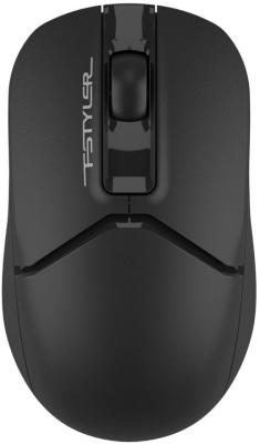 Мышь A4Tech Fstyler FB12 черный оптическая (1200dpi) беспроводная BT/Radio USB (3but)