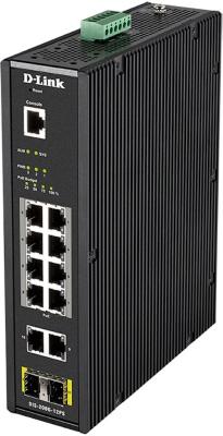 DIS-200G-12PS/A2A Промышленный управляемый L2 коммутатор с 10 портами 10/100/1000Base-T и 2 портами 1000Base-X SFP (8 портов PoE 802.3af/at, PoE-бюджет до 240 Вт) (464560)